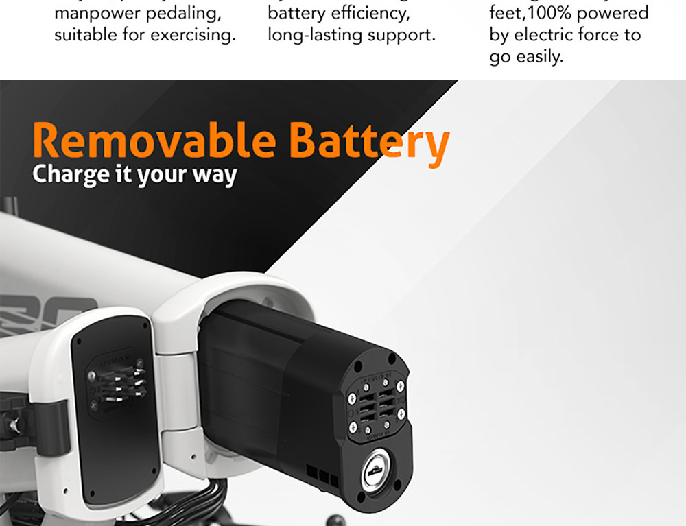 HIMO Z20 Electric Bicycle Foldable White(图8)
