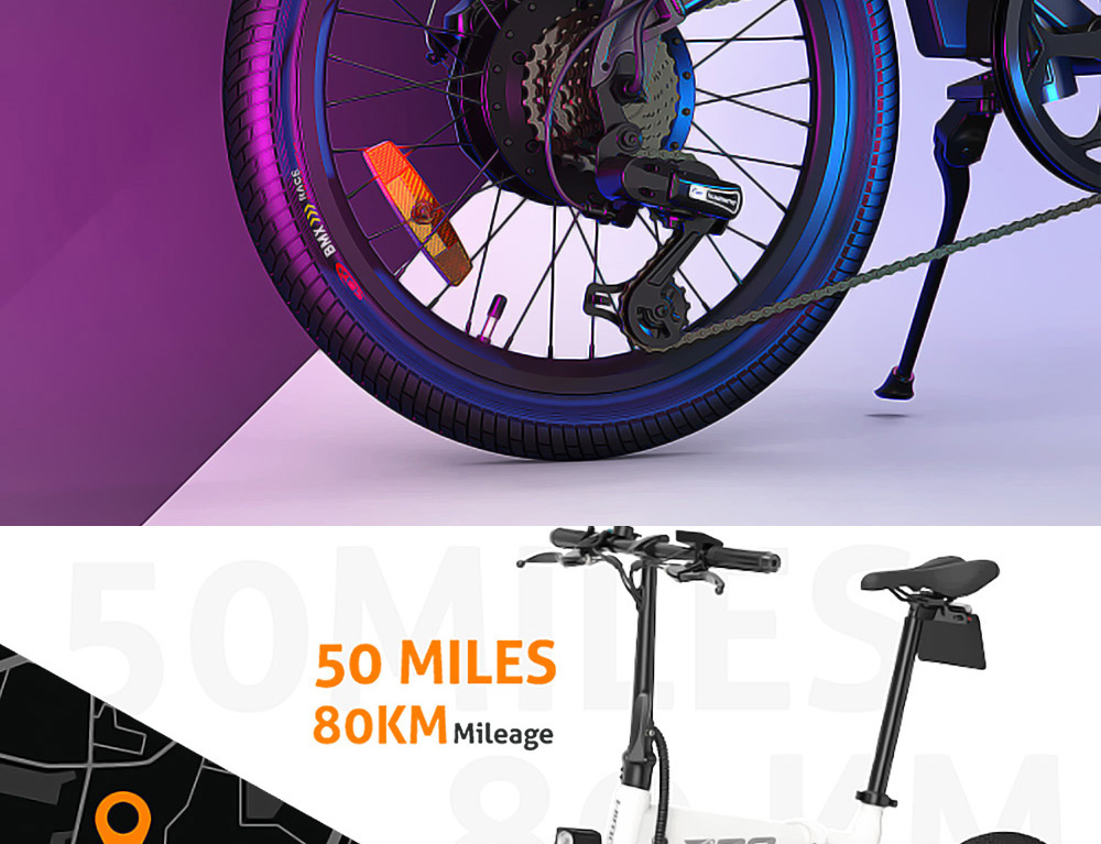 HIMO Z20 Electric Bicycle Foldable White(图15)
