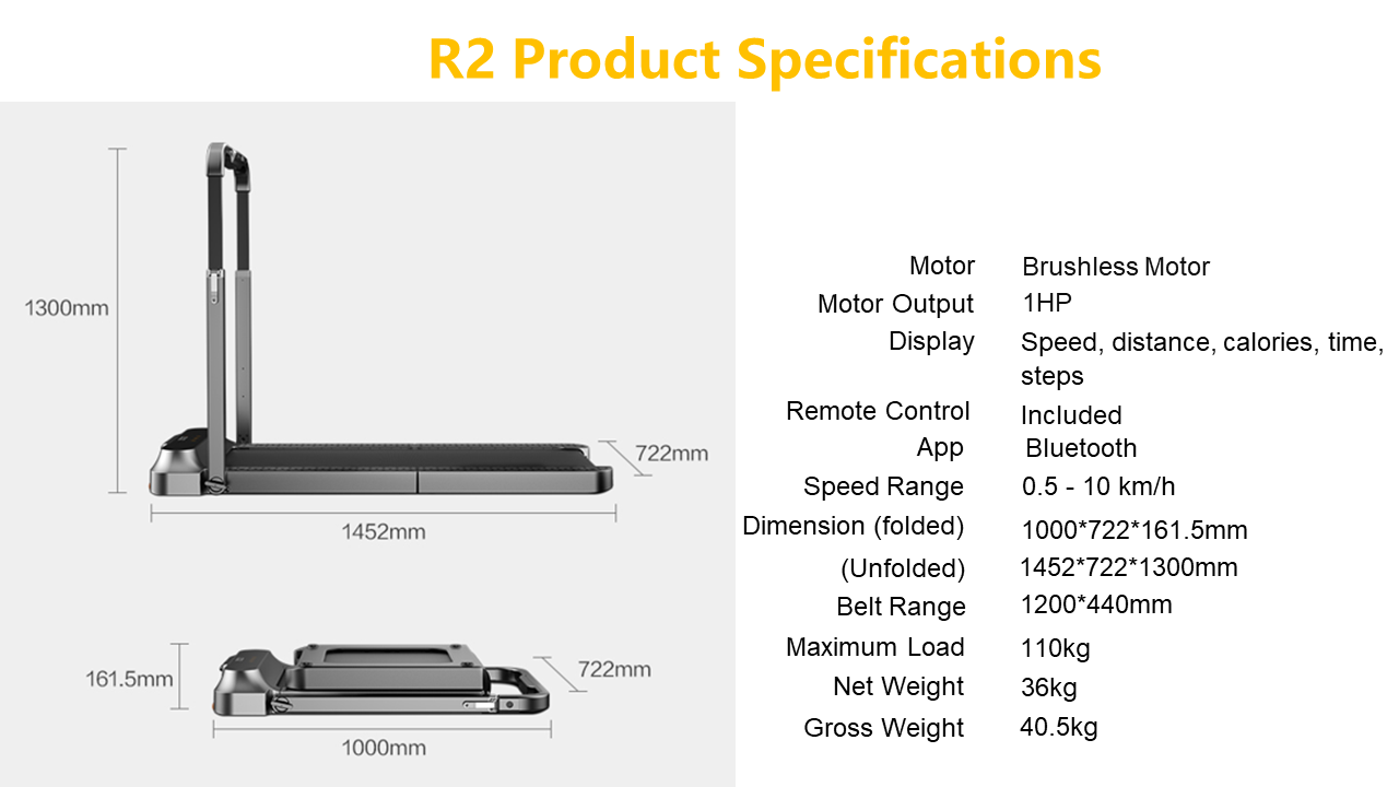 WalkingPad R2 Foldable Walking & Running Treadmill King Smith(图13)