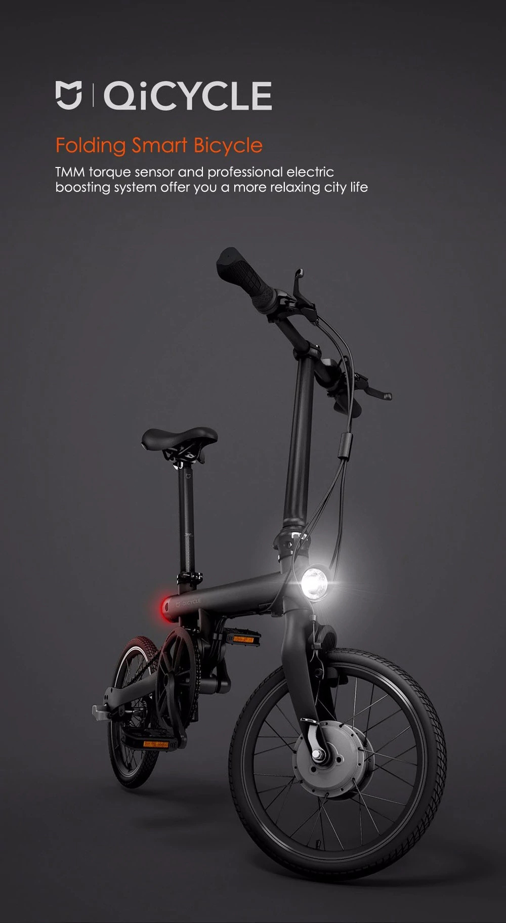 Xiaomi QiCycle EF-1 Folding Smart Bicycle(图1)