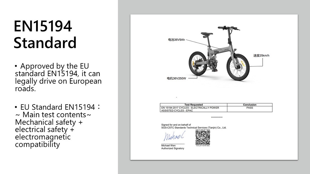 HIMO ZL20 Electric Bicycle Foldable(图5)